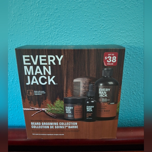 Every Man Jack Beard Grooming Collection Aged Bourbon Nw Original Bx - Picture 1 of 4